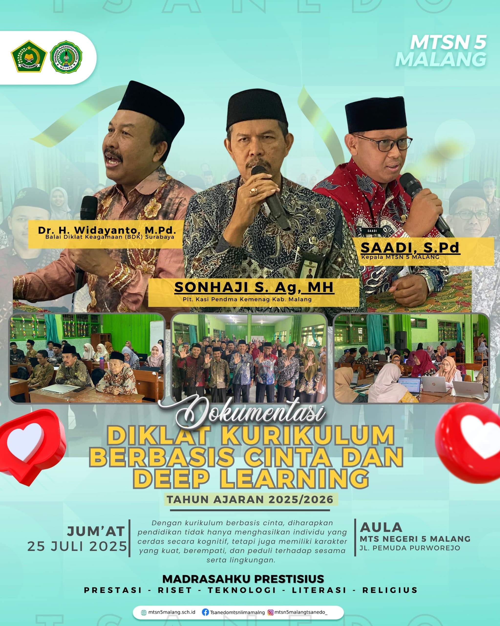 Diklat KBC dan Deep Learning Tahap 2 MTsN 5 Malang
