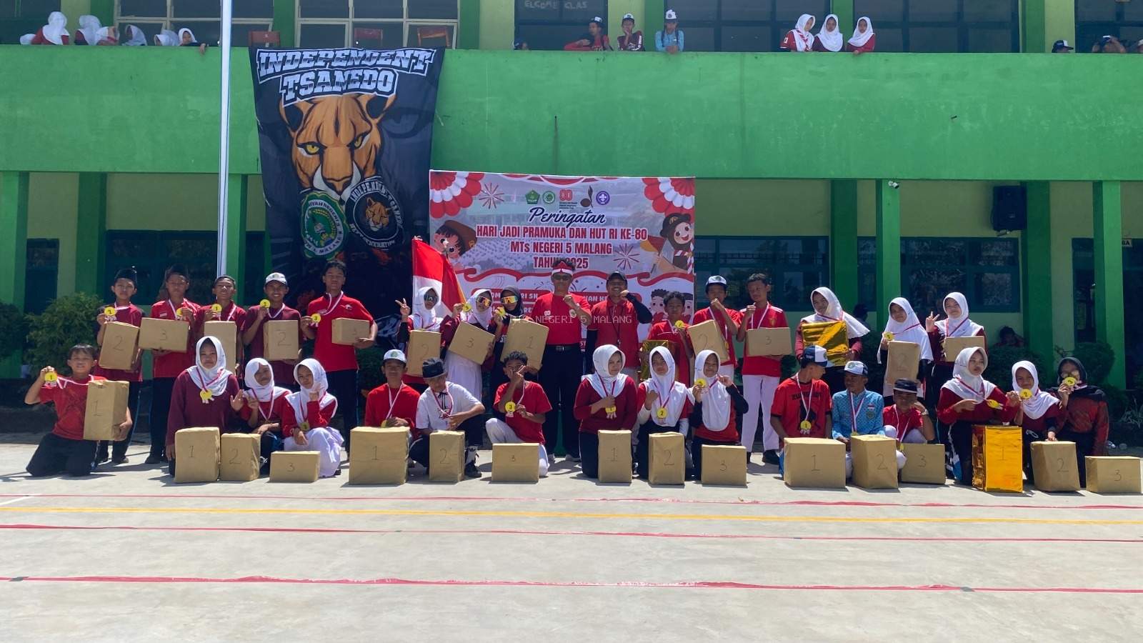 Hingar Bingar Peringatan HUT RI ke 80 MTsN 5 Malang